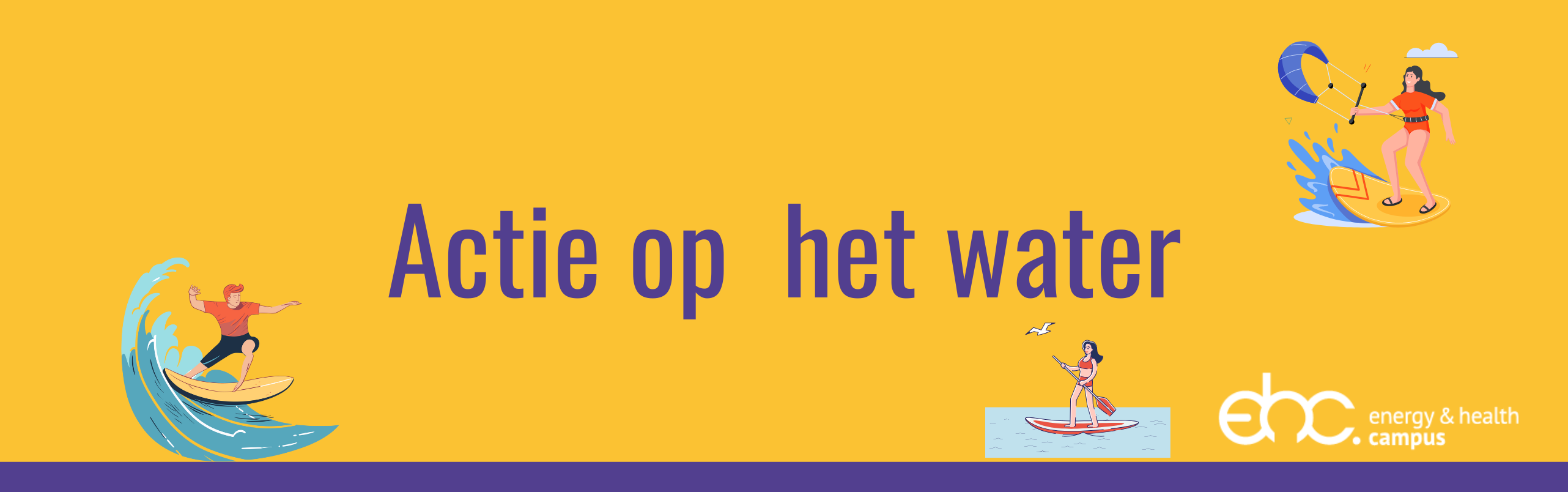 Banner Actie op het water