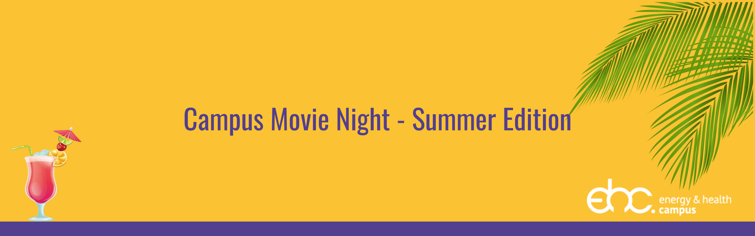 Banner Campus Movie night summer edition